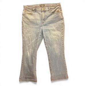 Lauren Ralph Lauren vintage blue denim capri size 14 jeans